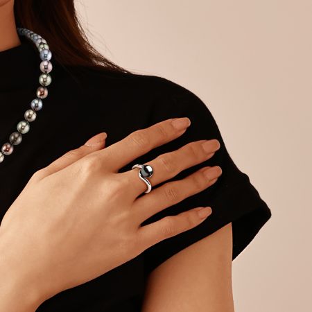 Pearl Engagement Ring
