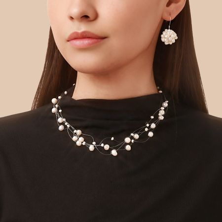 Flower Ball Baroque Earrings