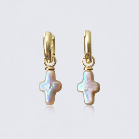Cross Drop Earrings
