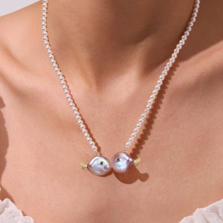 Fishes Freshwater Pearl Necklace