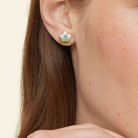 Asymmetrical Animated Characters Stud Earrings