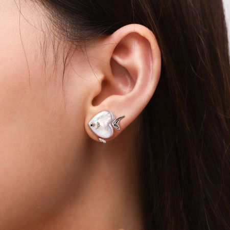 Love Fish Stud Earrings