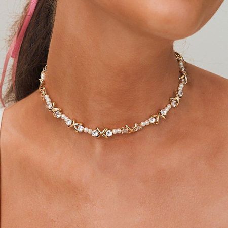 White Topaz Strand Necklace