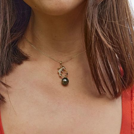 Dancing Hammerhead Shark Pendant Necklace