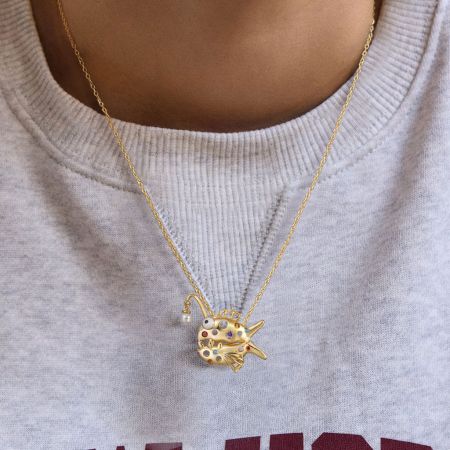 Anglerfish Pendant Necklace