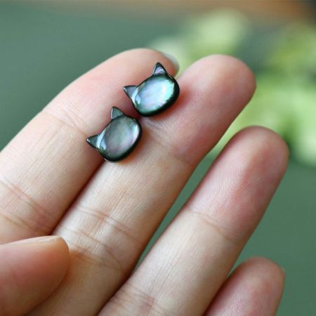 Cat Stud Earrings