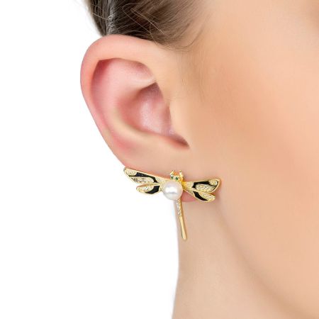 Dragonfly Drop Earrings