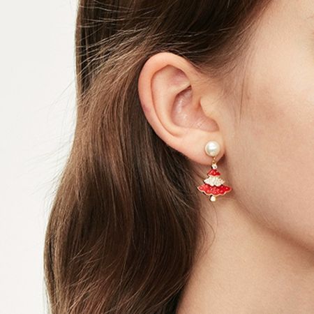 Christmas Tree Drop Earrings