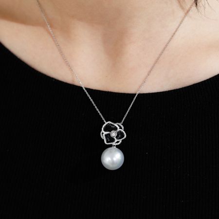 Camellia Pendant Necklace