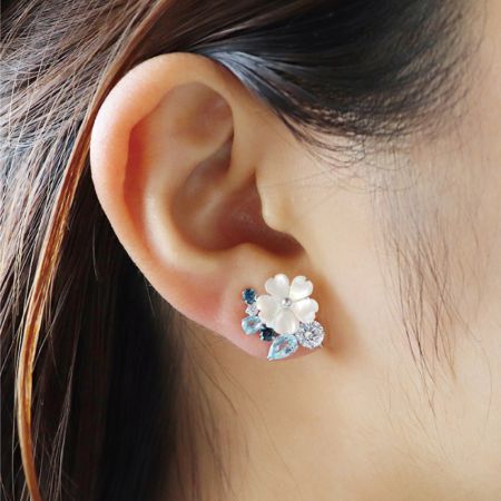 Flowers Drop Earrings