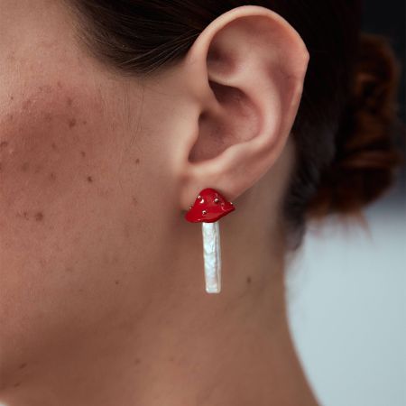Mushroom Stud Earrings