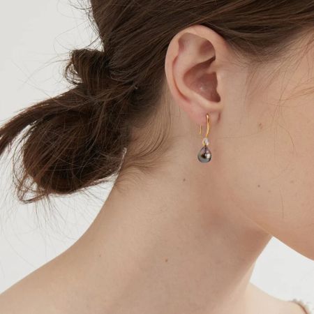 White Topaz Drop Earrings