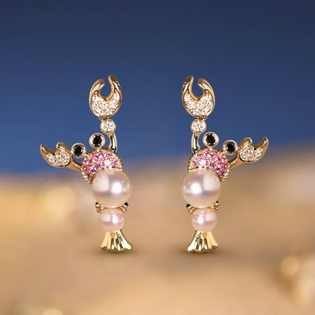 Lobster Stud Earrings
