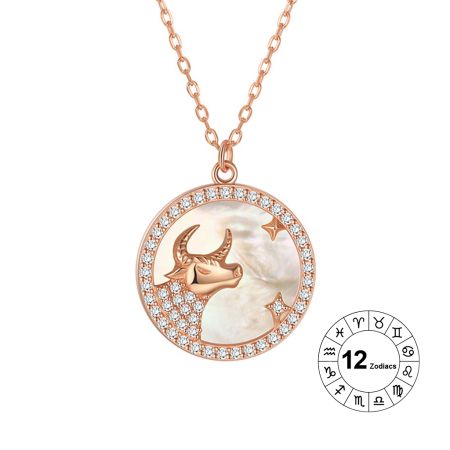 Taurus Zodiac Pendant Necklace