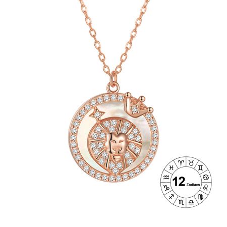 Leo Zodiac Pendant Necklace