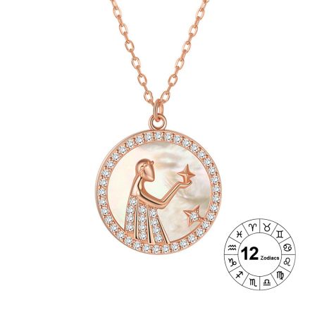 Virgo Zodiac Pendant Necklace