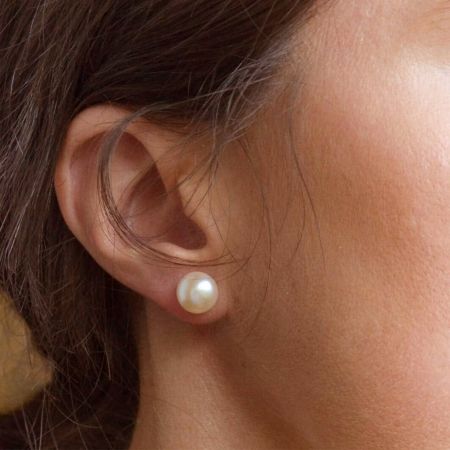 Freshwater Pearl Stud Earrings