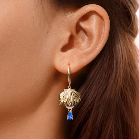 Hidden Pearl Shell Earrings