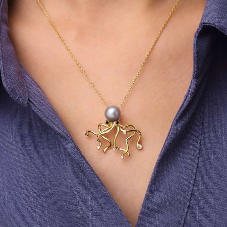 Octopus Pendant Necklace