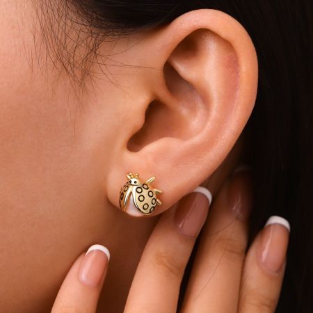 Ladybug Stud Earrings
