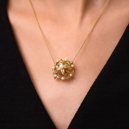 Hydrangeas Pendant Necklace