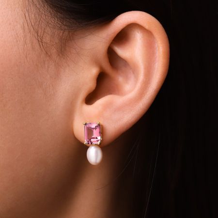 Personalized Birthstone Drop Earrings