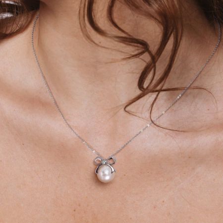 Bow Pearl Jewelry Set