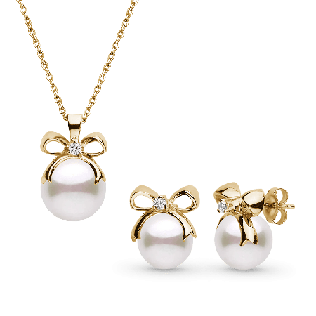 Bow Pearl Jewelry Set