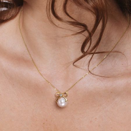 Bow Pearl Jewelry Set