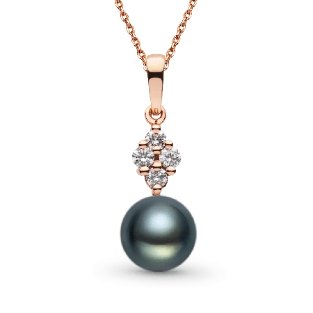 Black Pearl Pendant Necklace