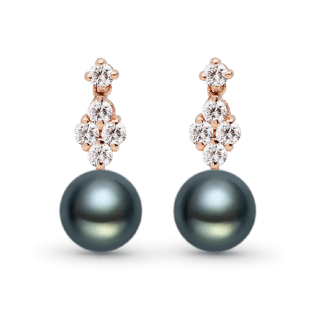 Black Pearl Drop Earrings