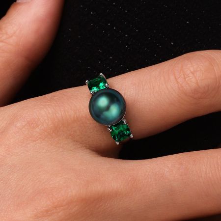 Pearl Engagement Ring