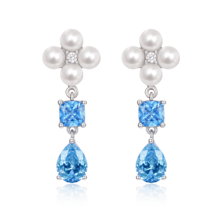 Flower Drop Earrings