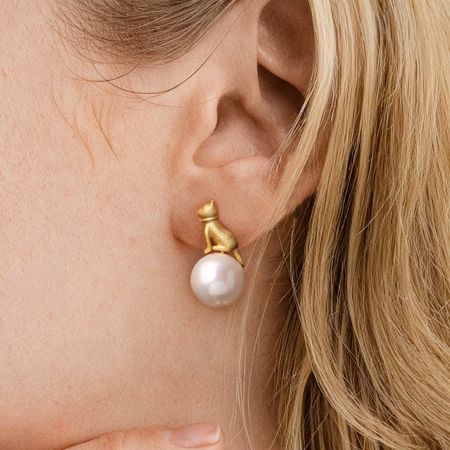 Cat Stud Earrings