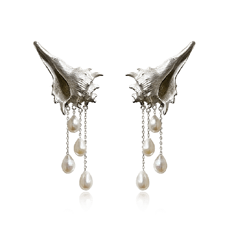 Conch Drop Earrings