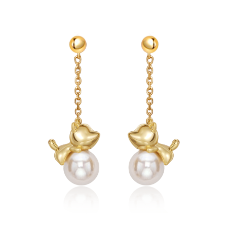 Cat Drop Earrings