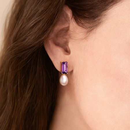Purple Amethyst Earrings