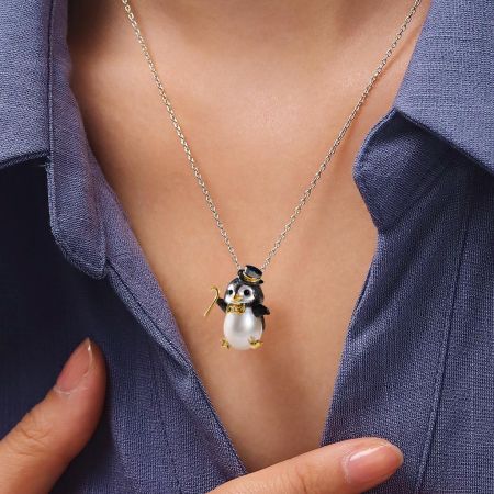 Penguin Freshwater Pearl Necklace