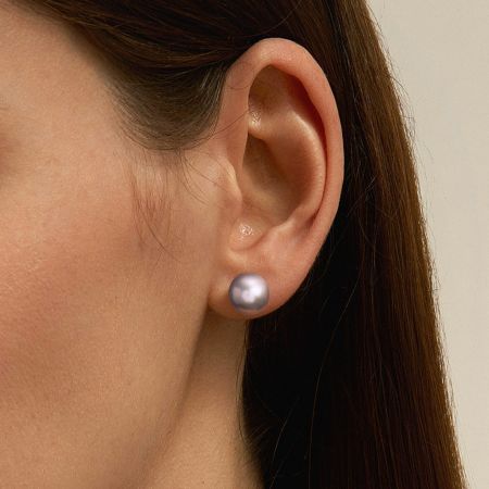 Grey Pearl Earrings