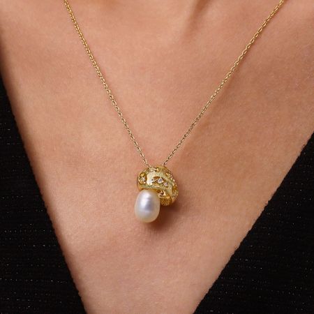 Mushroom Pendant Necklace