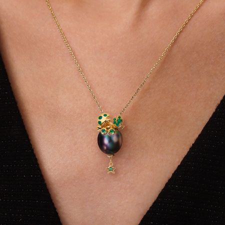 Hermit Crab Pendant Necklace