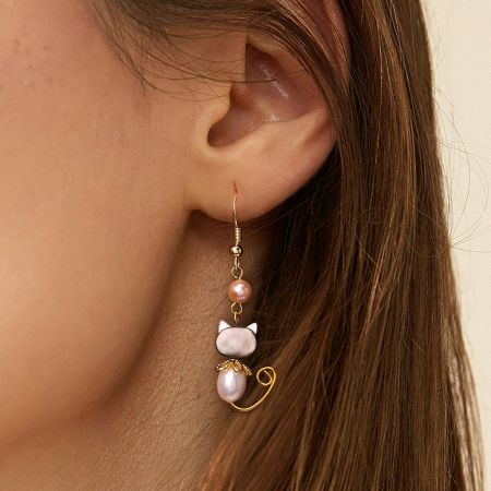 Cat Drop Earrings