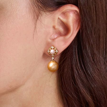 Detachable Leaves Drop Earrings