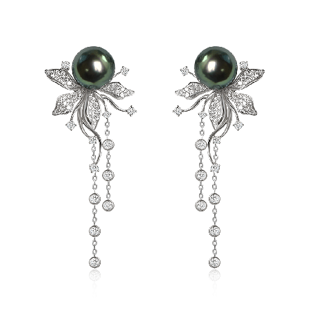 Tassel Flower Drop Earrings