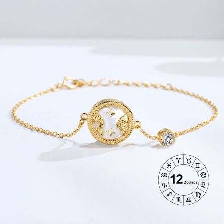 Pisces Zodiac Bracelet