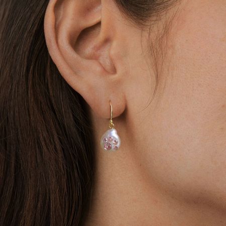 Cat and Paws Drop Earrings