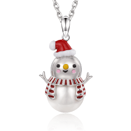 Snowman Pearl Necklace