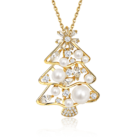 Christmas Tree Pendant Necklace