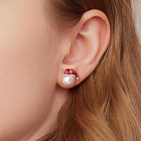 Santa Hat Stud Earrings