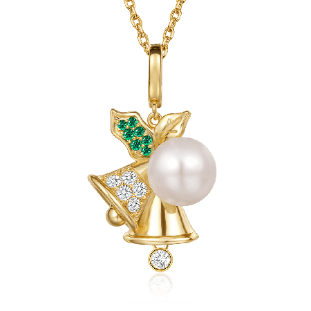 Christmas Bells Pendant Necklace